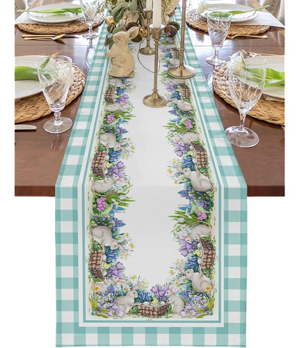 Gogobebe Easter Table Runner 90 Pulgadas De Largo Acuarela C