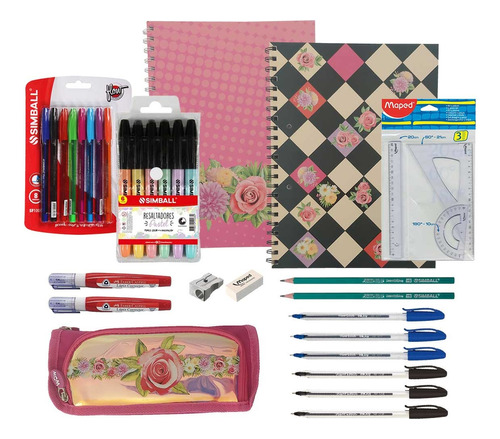 Kit Escolar Universitario Secundaria Set De Utiles Combo