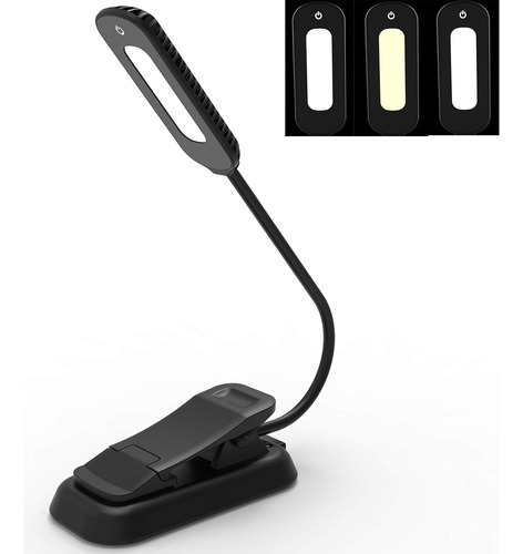 Luz De Libro, Luz De Lectura Recargable Usb De 12 Led B...