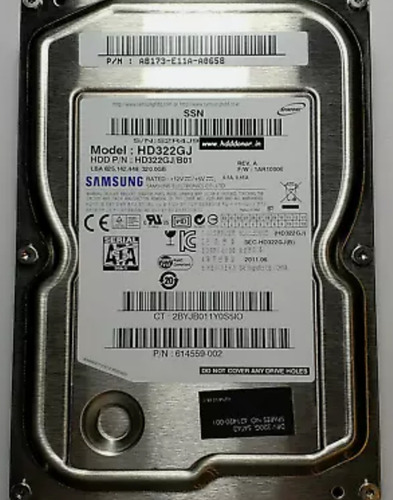 Disco Duro Samsung 320 Gb 3,5 Sata 7200 Rpm Para Pc O Dvr Gris (Reacondicionado)