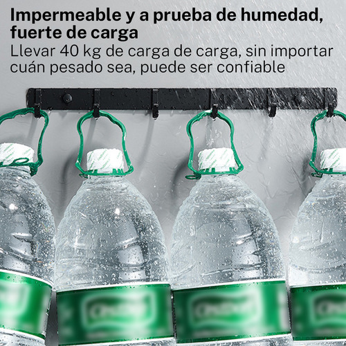 2pzs Percheros Pared Multifunción 8 Ganchos De Llave Y Gorra Acero Inoxidable, Duradero Y Duradero, Versátil Y Ahorro De Espaciogomita