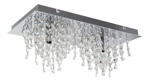 Imagen 1 de 10 de Plafon Led 2 Luces Cairel Luz Moderno Cristal Caireles G9