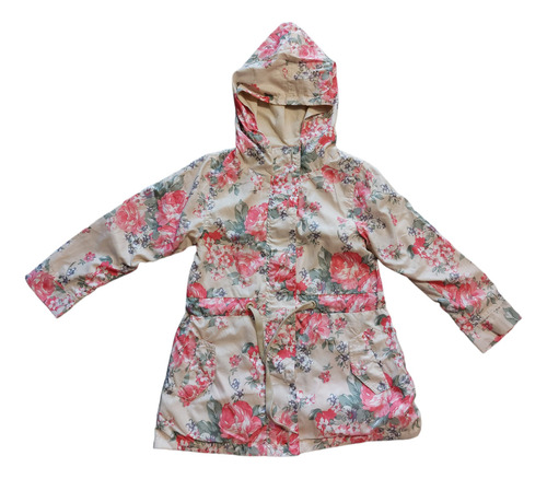 Campera Larga Limonada Floreada Niñas Talle 6