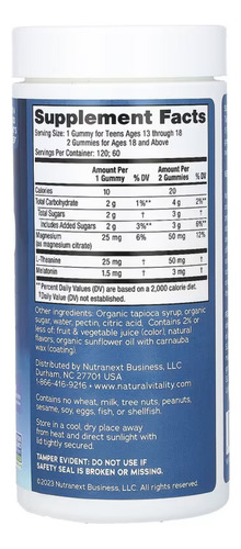 Natural Vitality 120 Gomitas Vitafusion Sabor Blueberry Granada