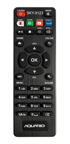 Controle Remoto Compativel  Aquario Smart Stv 3000 4k Novo