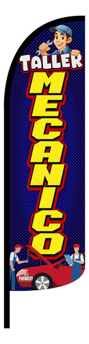 Bandera Publicitaria Auto Alarmas Carros(4x1 Mts)completa