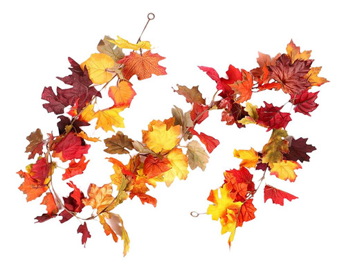Guirnalda De Decoración De Otoño Con Luces Led De Cadena