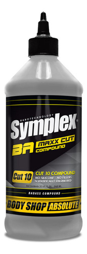 Symplex Ba Maxx Cut Compuesto Pulidor 32 Oz / 946 Ml Gris