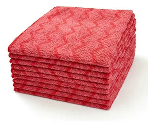 Paño De Microfibra Rubbermaid® Multiusos, 40.6 X 40.6 Color Rojo