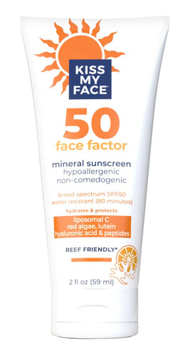 Kiss My Face Face Factor Lotion Spf 50  Locin Mineral De Pro