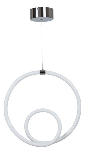 Lámparas Decorativas Colgantes Modernas 18w Dekor Dl-2418 Estructura Cromo