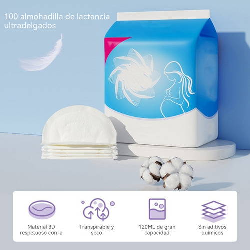 100protectores Mamarios Ultrafinos Ultrafinas Desechabl Cdwu