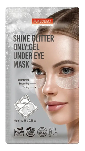 Máscara De Ojos Purederm® Shine Glitter Only | Tonificante