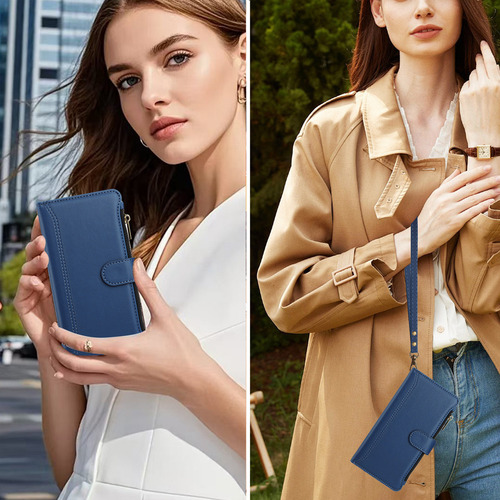 Funda De Piel Tipo Cartera Con Ranura Para Samsung Galaxy A55 A35 A25 A15 A05
