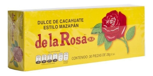 Caja Mazapan Grande La Rosa Con 20 Paquetes De 30 Piezas
