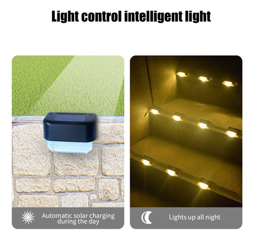 Luces Solares Para Vallas Exteriores, Césped, A Prueba De Ll