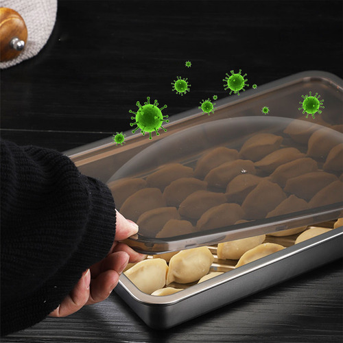 Recipiente Para Refrigerador De Acero Inoxidable Hermético P