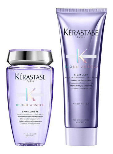 Shampoo Blond Abs Lumiere 250ml + Cicaflash 250ml Kerastase