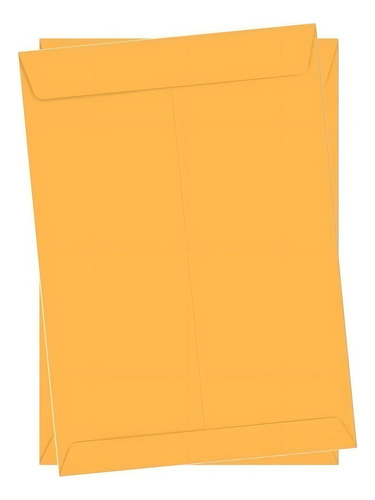 Envelope Meio A4 176 X 250mm 50 Unidades Escritorio Cor Ouro/amarelo