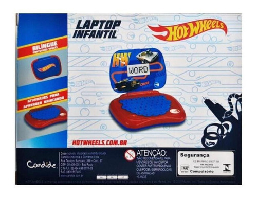 Imagem 5 de 7 de Laptop Infantil Atividades Bilíngue Hot Wheels Candide