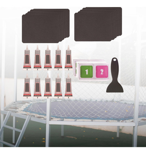 Kit De Parches Para Camas Elásticas, Rectangular 10 Parches