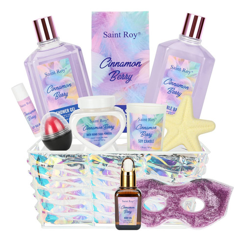 Juego De Regalo De Spa De Bayas De Canela Para Mujer, 11 Pie