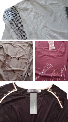 Lote Remeras Manga Larga Brandel/vex. Por 13 Unidades Varios