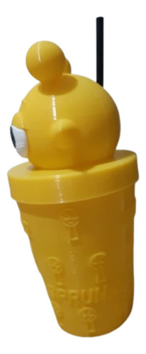 Vaso Milkshake 300 Ml Sprunkis Impresion 3d Sprunki Amarillo Simon
