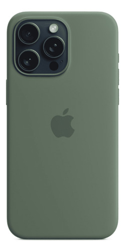 Case Silicone Magsafe Capa iPhone 15 Pro Max Verde Cipreste