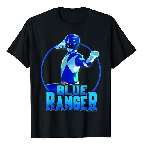 Polera Circular Circular De Karate Power Ranger Blue Ranger