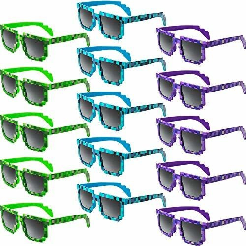 15 Pares De Gafas De Sol Pixel Retro Gamer Robot Gafas ...
