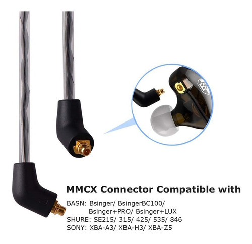 Imagen 3 de 6 de Basn - Auriculares Para Monitor De Oido, Con Aislamiento De