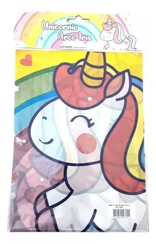 Mantel Plástico Personaje Unicornio Para Cumpleaños Infantil