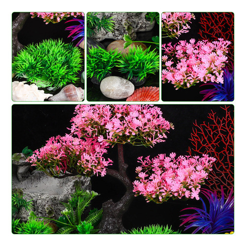 1 Juego De Decoraciones Para Acuarios, Plantas Y Peceras