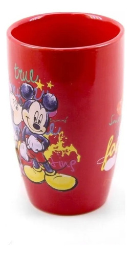 Taza roja de Mickey Mouse y Minnie 400 ml - Disney