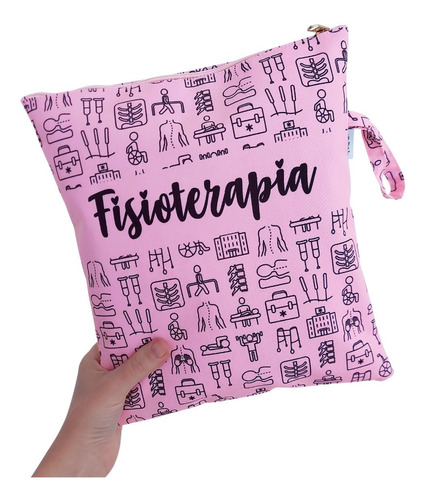 Bolsa Porta Jaleco Impermeável Com Zíper - Fisioterapia