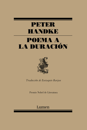 Libro Poema A La Duraciã³n - Handke, Peter