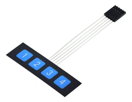 3x Keypad Teclado Matricial 4x1 Membrana Arduino Numeros