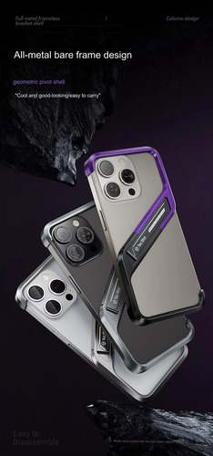 Funda De Teléfono De Aleación De Lujo Para iPhone 16/15/14/1