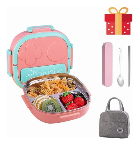 Fiambrera Portátiles Infantil Bento Boxinoxidable Para Niños