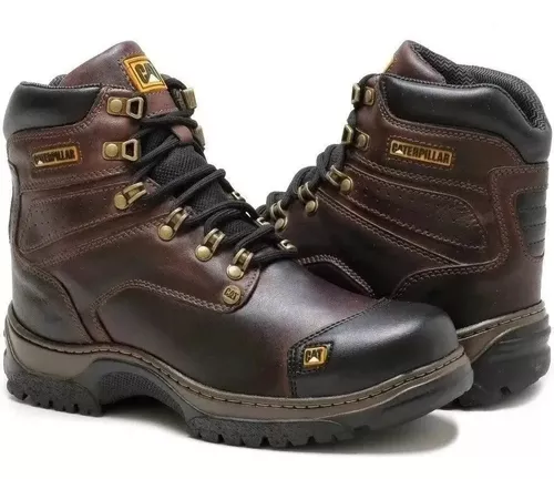 Bota Coturno Botina Caterpillar 100% Couro Legítimo Promoção