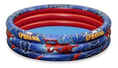 Pileta 3 Aros Spiderman 122 X 30 Cm Ploppy 380879 Color Multicolor