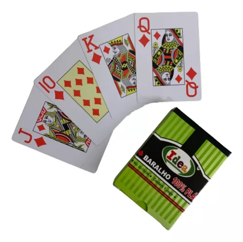 Kit Jogo de Cartas Baralho truco poker 100% Plástico - LT-20027 - mjs smart  imports - importados e nacionais