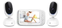 Comprar Motorola Comfort75-2 Monitor De Video Para Bebé, Cámara Inalámbrica Para Bebé Con Panorámica Remota, Zoom Digital, Sensor De Temperatura, Pantalla Lcd A Color De 5 Pulgadas Con Intercomunicador