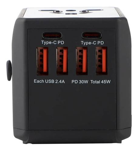 Carregador Universal Usb E Tipo-c Para Viagens