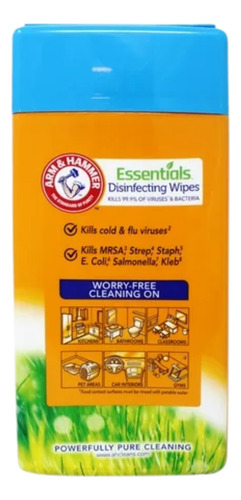 Toallitas Desinfectantes Arm & Hammer, Aroma De Lluvia,110pz