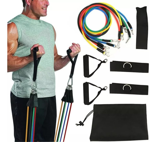 Bandas De Super Resistencia Elásticas Para Ejercicio 11 Pzas