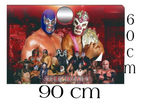 Lucha Libre Decoracion Articulo Fiesta Lona Cumpleaños