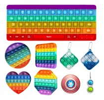 Comprar 9 Piezas Teclado Fidgettoys Push Popit Toy Juguetes Educativ