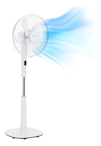 Ventilador De Suelo Con Pedestal Amazon Basics, 40 Cm, Silen